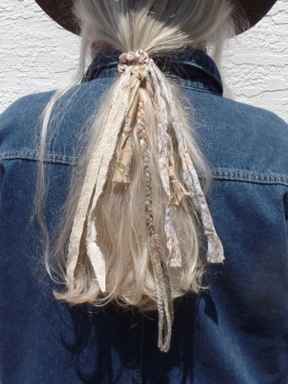 Hand Crafted Hair Tie Swag (1) NATURE